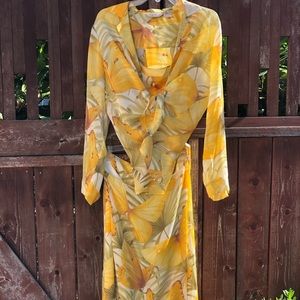 3 piece 100% silk butterfly Tommy Bahama set